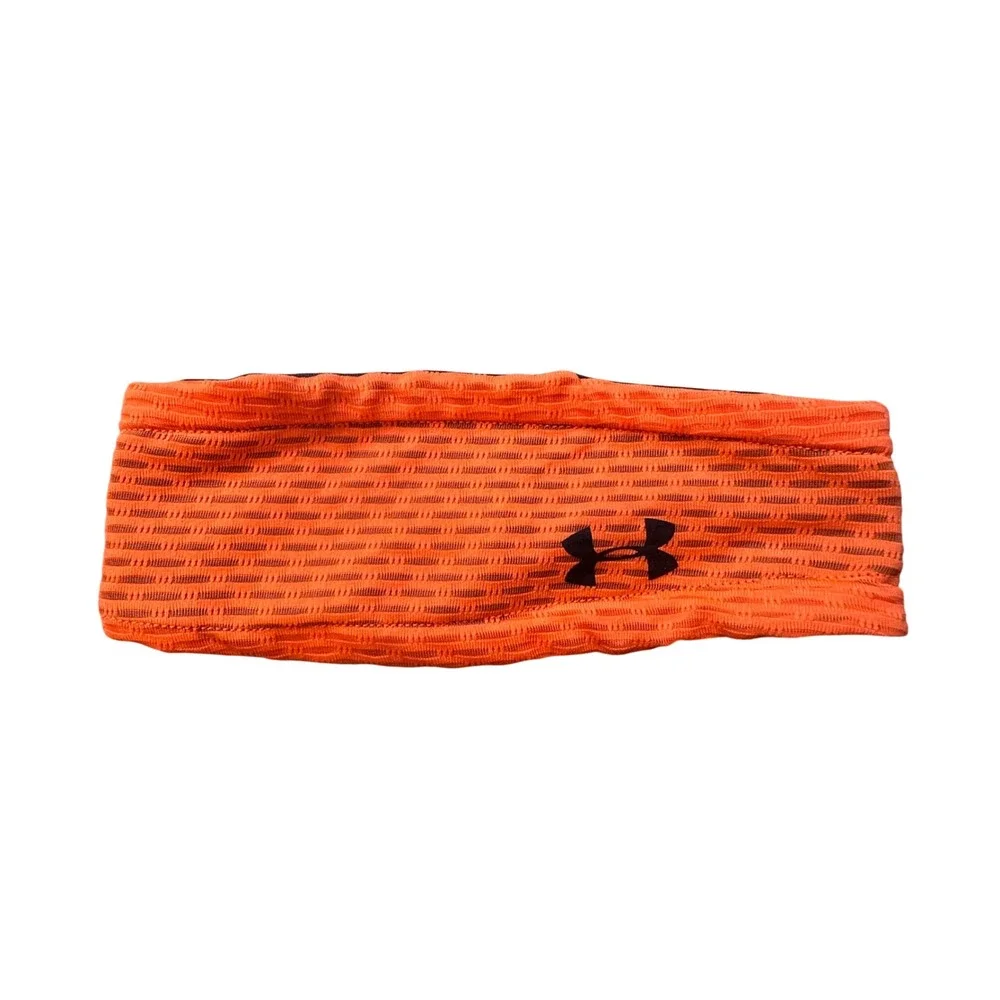 Under Armour Headband Womens OS Orange Performance Mesh Crisscross Sweatband